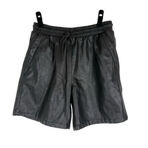 Maison Article Faux Leather Long Short - Women’s M
